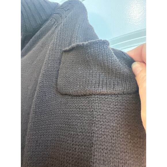 Zara Brown Wool Blend Double two Way Zipper Sweater Jacket - Picture 3 of 6